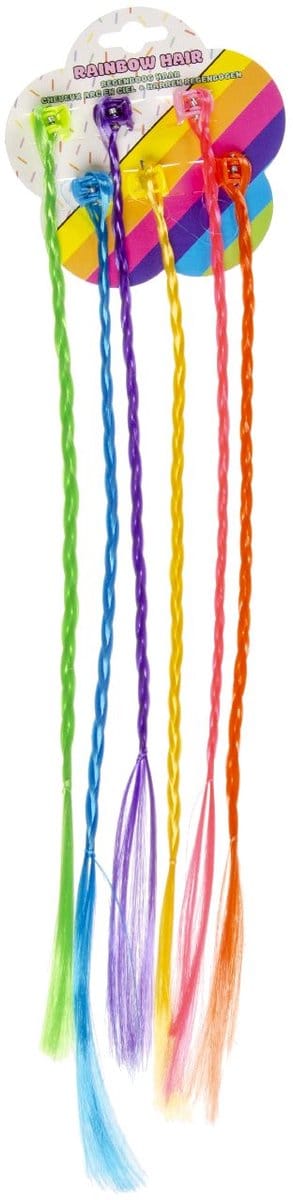 Duckiez Regenboog Haarstrengen/Vlecht - 24 stuks