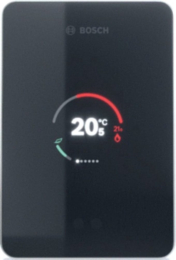 Bosch EasyControl slimme thermostaat zwart + 2 Bosch Slimme Radiatorknop