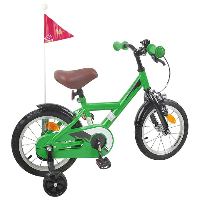 vidaXL - Kinderfiets - 12 - Inch - voor - 2-4 - jaar - oud - Groen