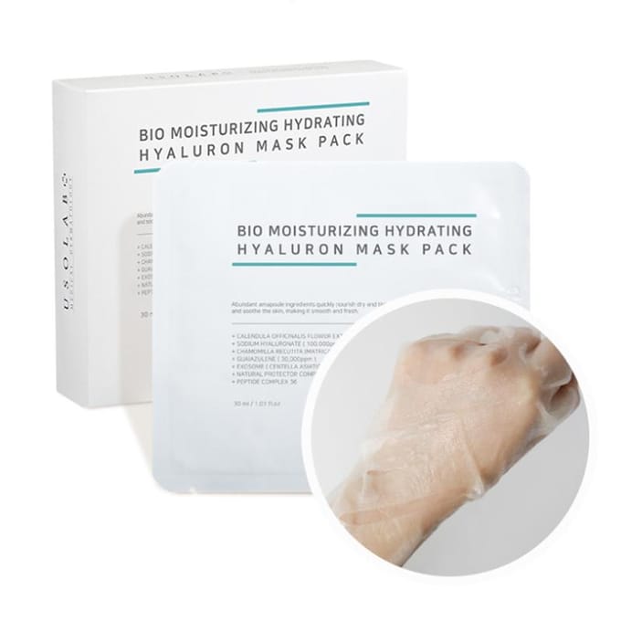 [USOLAB] Bio Hydraterend Hyaluron Mask Pak 30ml*10ST white