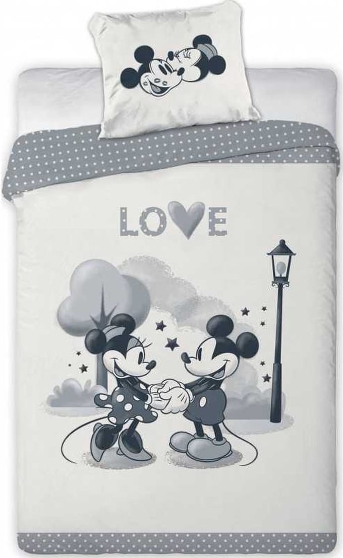 Disney - Minnie Mouse - Mickey Mouse - Dekbedovertrek - 140x200Cm - Microvezel