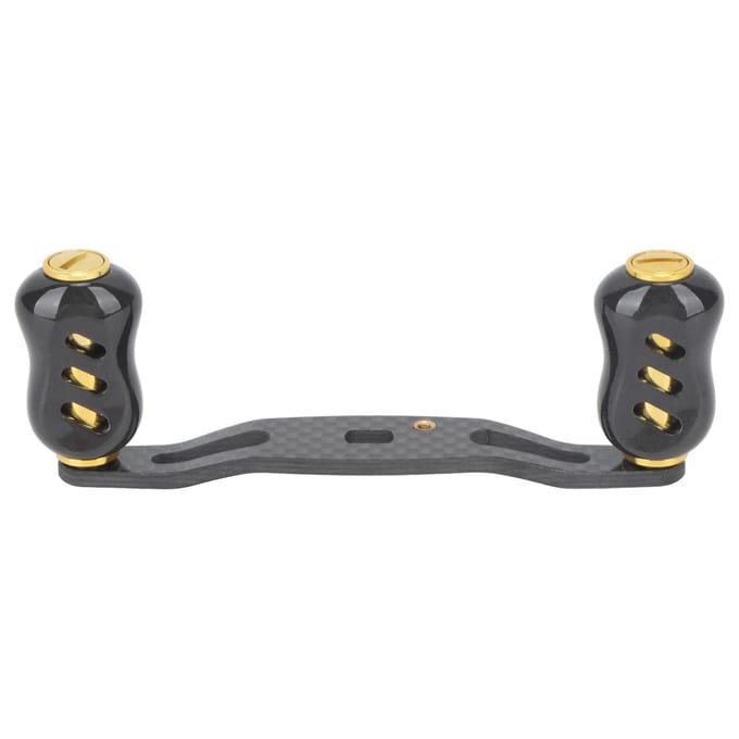 Vismolen Handvat Koolstofvezel Dubbel Handvat Baitcasting Reel Rocker Arm 95mm Vervanging voor D S A Goud goud
