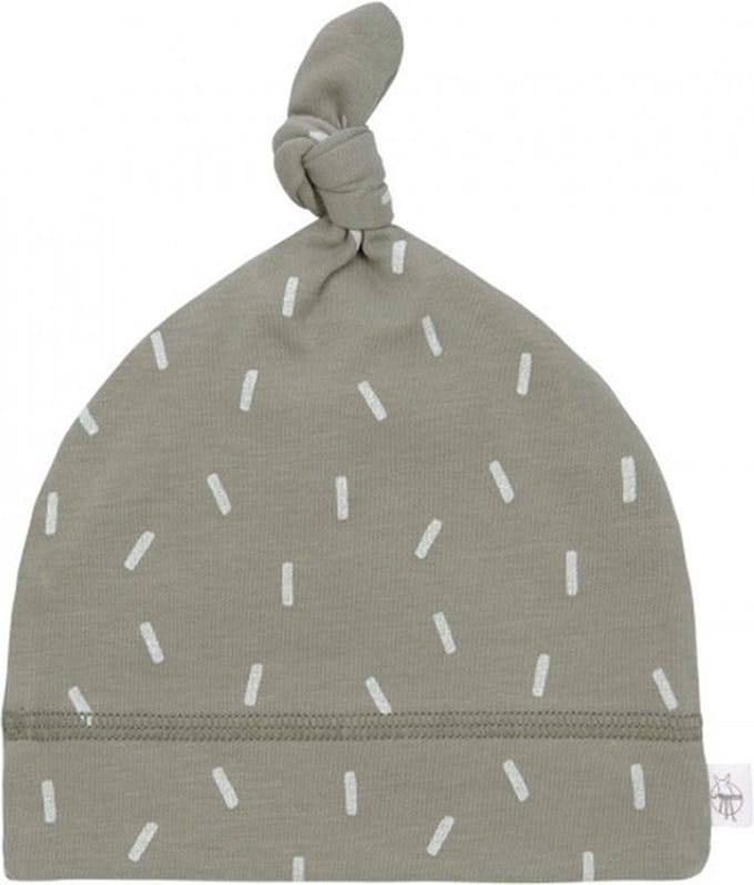 interlock beanie muts speckles olive 74/80 Lassig