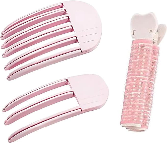 Haarspeld Wortelvolume - Volume Clips - Haar Stijlen - Zonder Haar Beschadigen - Compact Formaat - Roze