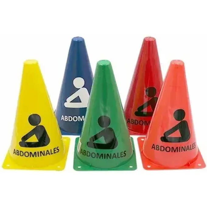 Markeerkegel Training Buikspieren Naranja Fluor 23 Cm