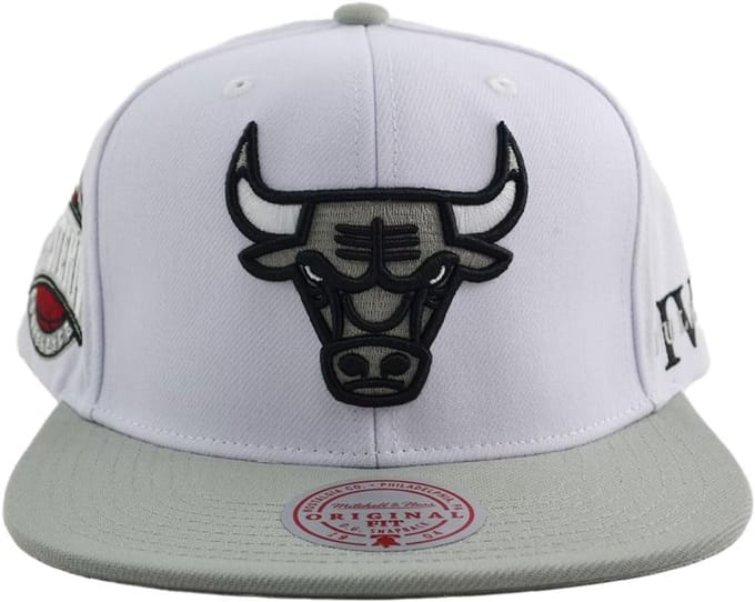 NBA Chicago Bulls Snapback Cap Core IV Wit Grijs Maat One Size