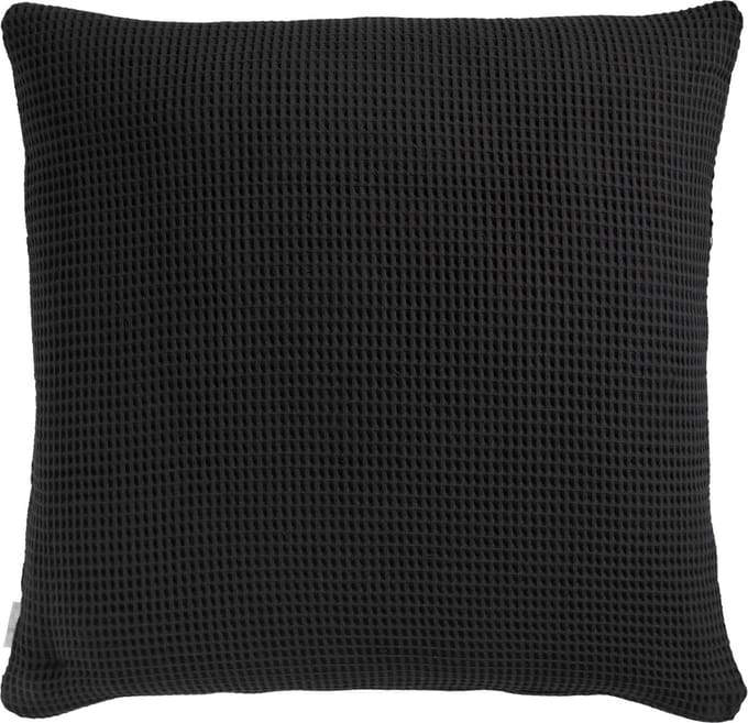 Heckettlane Wafel Kussensloop - Zwart - 80x80cm - Zwart