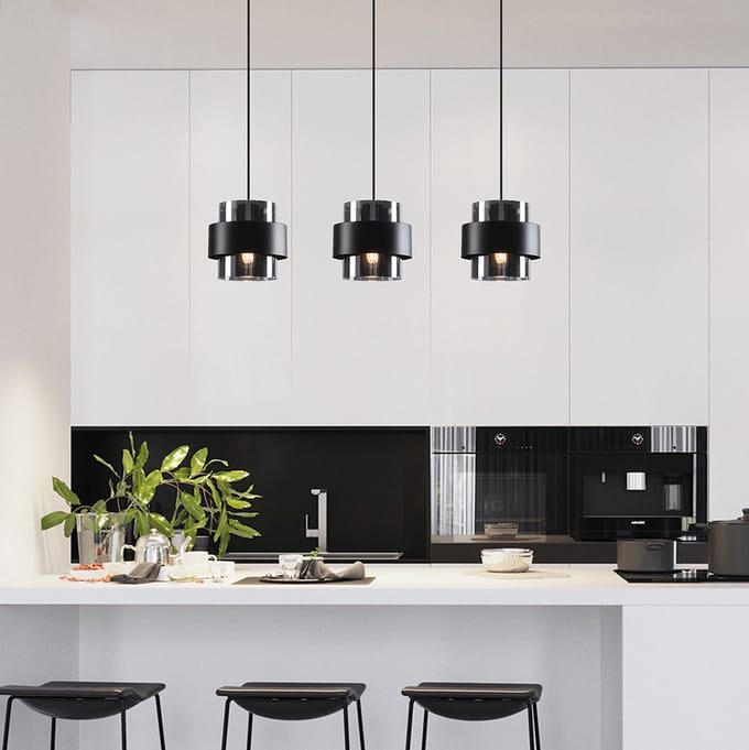 LumenXL - Moderne hanglamp - smoke glas - Faey