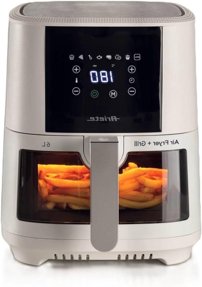 Heteluchtfriteuse - Airfryer - Gezond Frituren - Grote Capaciteit - 6 Liter - Wit