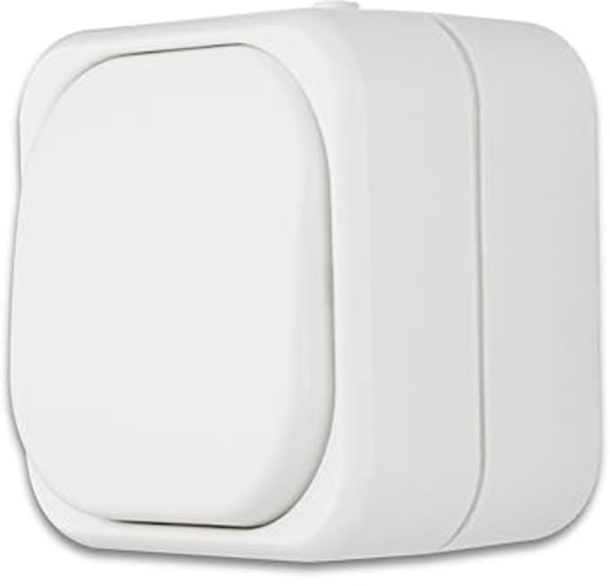 Uitschakelaar voor vochtige ruimtes IP44 – opbouwschakelaar met modern design