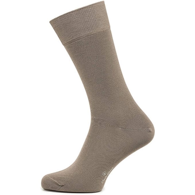CARLO LANZA 100 Classico Sokken Heren - Taupe - Maat 40,43