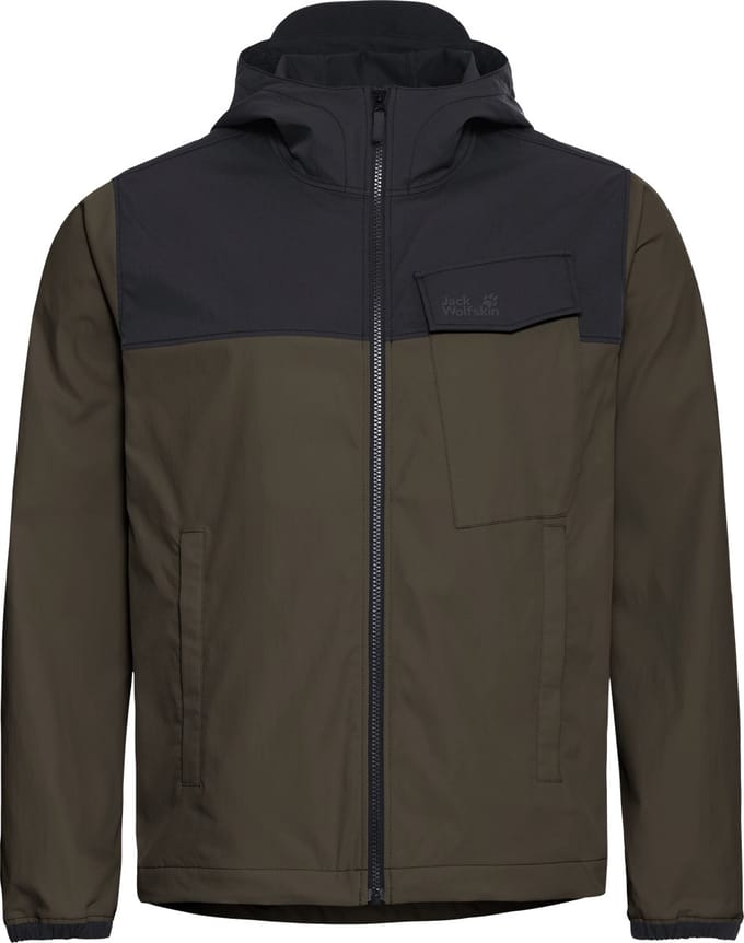 Jack Wolfskin MAHANI JKT M Heren Outdoorjas-obsidian moss