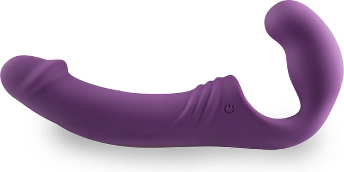 Strapless Strap-On Vibrator - Paars