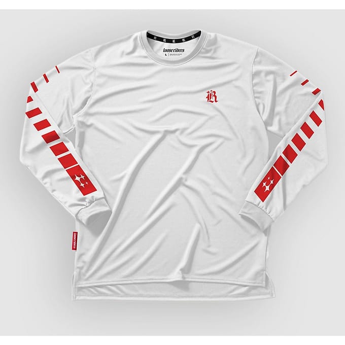 Loose Riders Shutter Long Sleeve Jersey wit