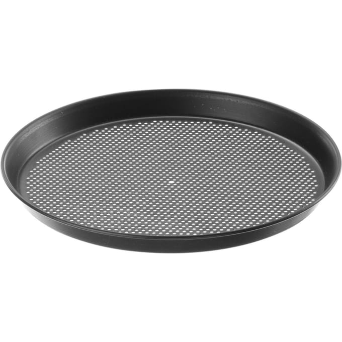 HENDI Geperforeerde pizzapan – Blauw koolstofstaal – Ø 311 mm – Gelijkmatig bakken