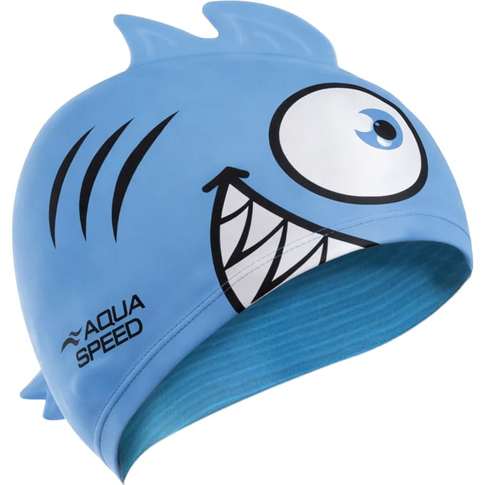 Jongens Meisjes Piranha Patroon Zwemmuts | Silicone 3D Print Makkelijk Passende Zwemcap