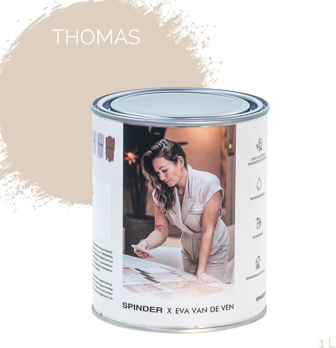 Spinder x Eva van de Ven 1L matte muurverf - Thomas