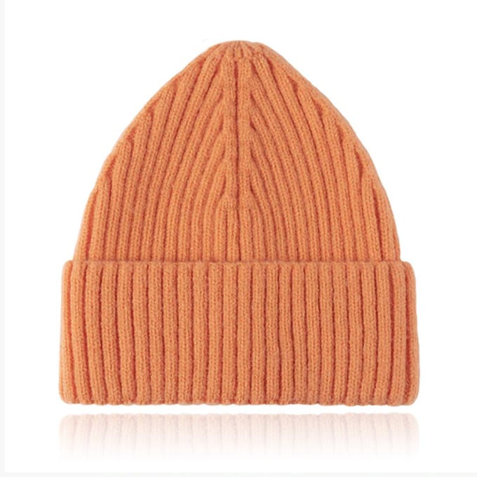 Korte Beanie Muts - Oranje