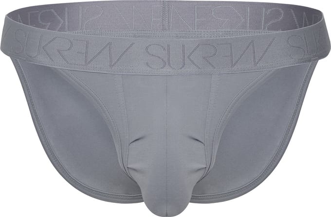 SUKREW Tanga Studio Grey - MAAT M - Heren Ondergoed - Slip voor Man - Mannen Brief