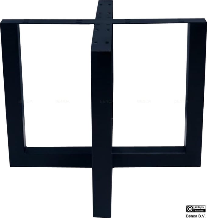 Onderstel Eettafel Zwart (2 delen)