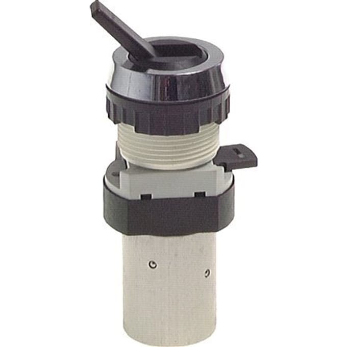 5/2 M5 Tuimelschakelaar Ventiel Zwart 0-12bar/0-168psi 30.5mm Airtec