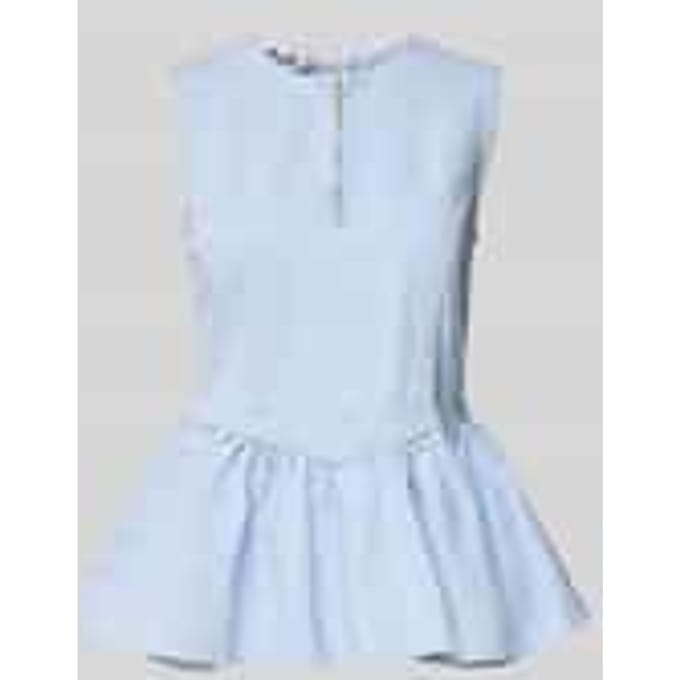 Slim fit top in denimlook