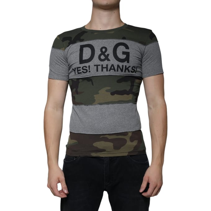 Camouflage Print T-shirt Tsh86588