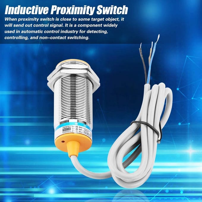 Naderingsschakelaarsensor - Inductieve sensor - Fabrieksautomatisering - Contactloze detectie - 10 mm - Vernikkeld