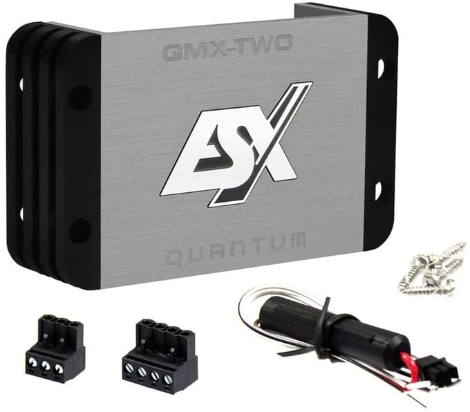 ESX QMX-TWO 2 kanaals / mono versterker ULTRA Compact 320W RMS / Auto versterker
