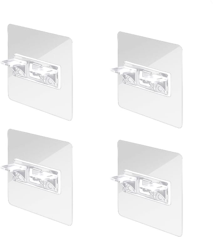 Zelfklevende plankdragers - Beugels voor planken 4-pack