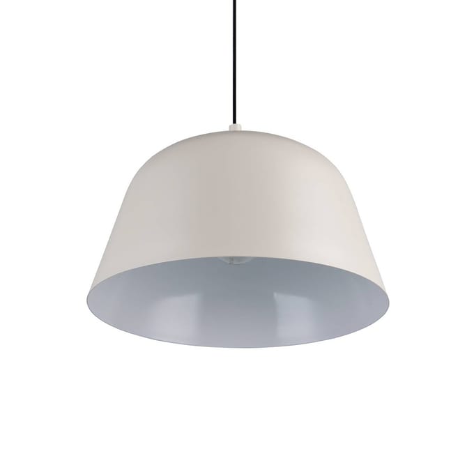 Reality Leuchten Hanglamp Tova, lichtgrijs, Ø 30 cm, metaal, E27
