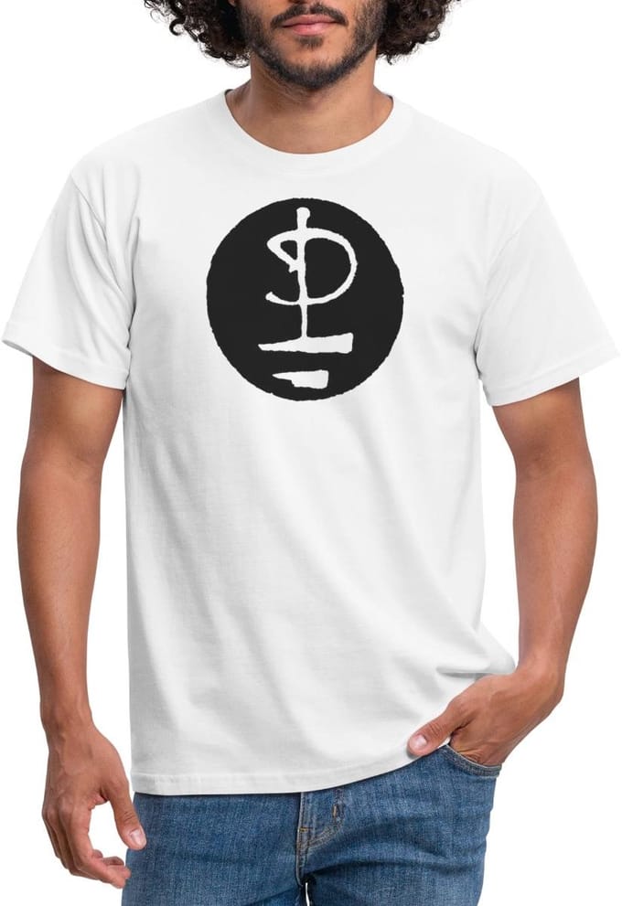 Pink Floyd Logo Zwart Wit T-Shirt Heren