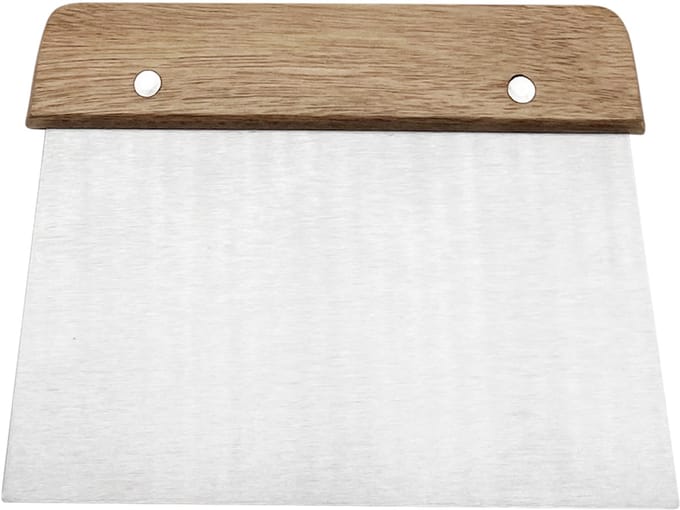 Purepeak Deegsteker - 15 cm - Deegschraper - Deegsnijder - Keukenschraper - Deegkrabber - Groenteschep - RVS