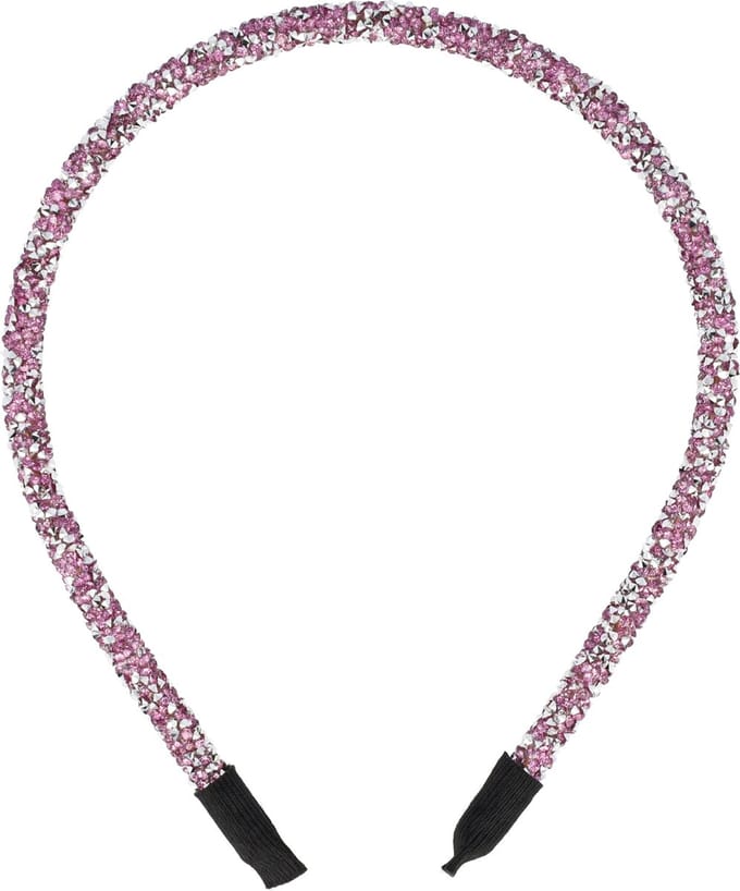 Lajetti Glitter Haarband Dames Lila - Skinny Diadeem