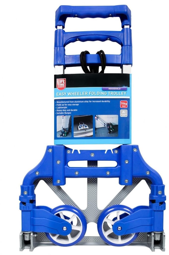 Inklapbare Dolly Trolley met Telescoopsteel en 70KG Draagvermogen