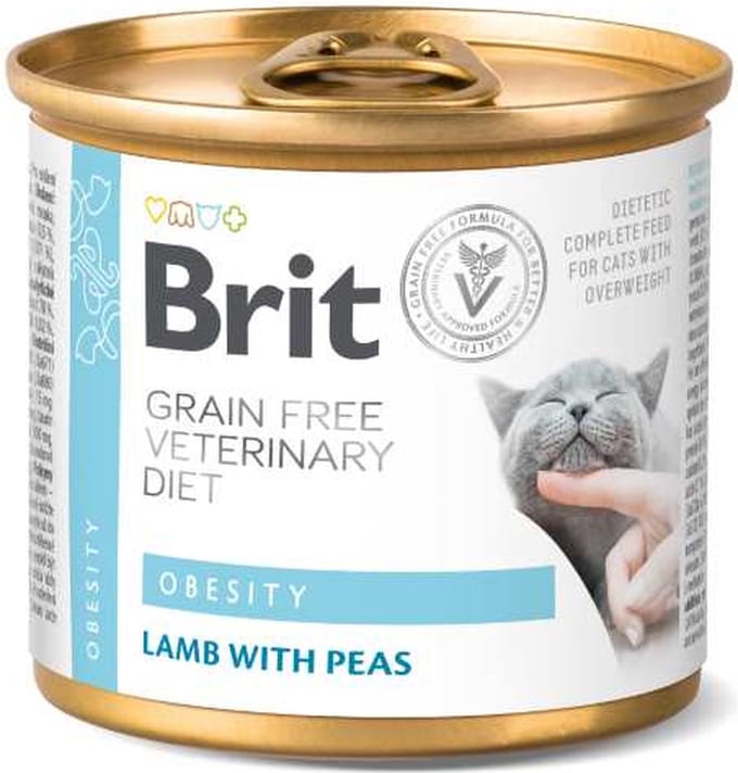 Brit Grain Free Veterinary Diet Obesity Blik - 6 x 200 gram