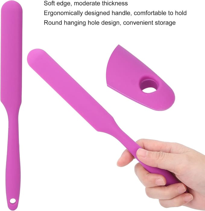 Siliconen Wax Spatel - Ontharingstool Applicator - Waxen Aanbrengen - Antislip Textuur - 25 cm Lengte - Paars