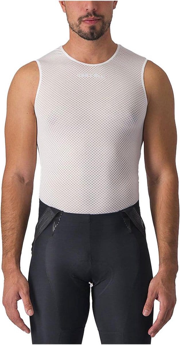 Castelli Pro Mesh 2.0 Mouwloos Basislaag Wit XL Man