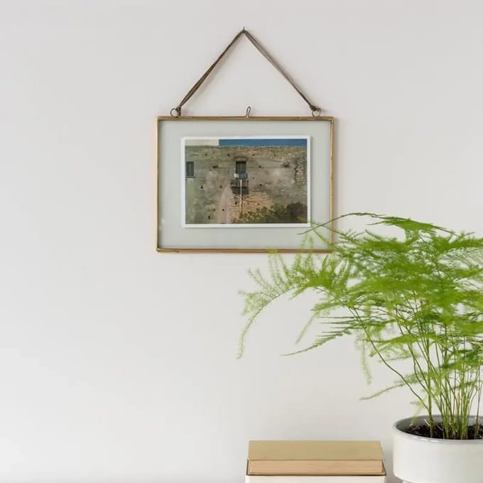Opknoping fotolijst van messing Rex London