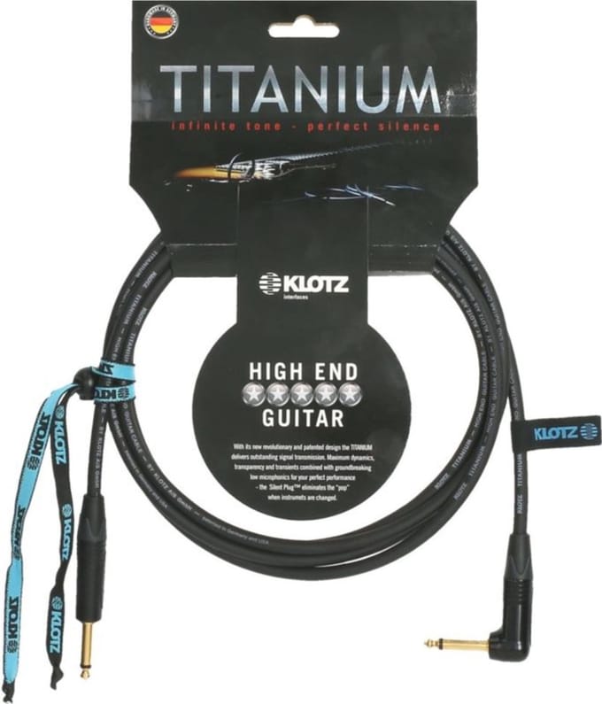 Klotz TI-0300PR Titanium instrumentkabel 3 m - Instrumentenkabel