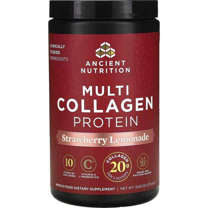 Collageen Eiwit Complex, Aardbei Citroenade, 273,6G(9.65Oz)