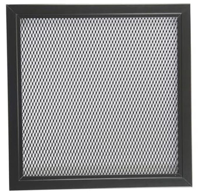 Geperforeerd Aluminium Ventilatierooster 30x30 cm - Zwart voor Binnen en Buiten