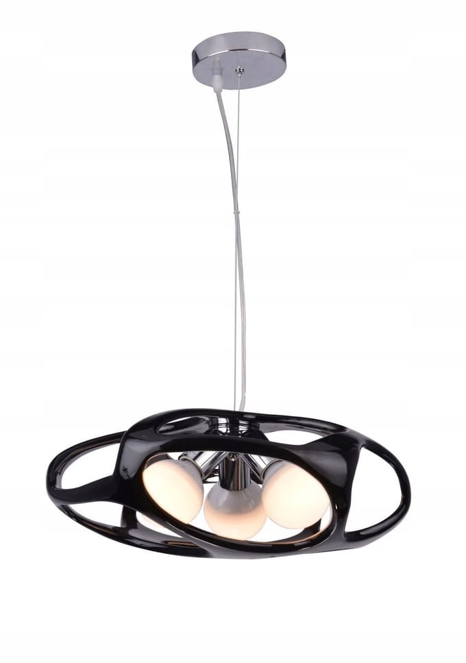 Amano Hanglamp 3xE27 Zwart Chroom - Stijlvol Design