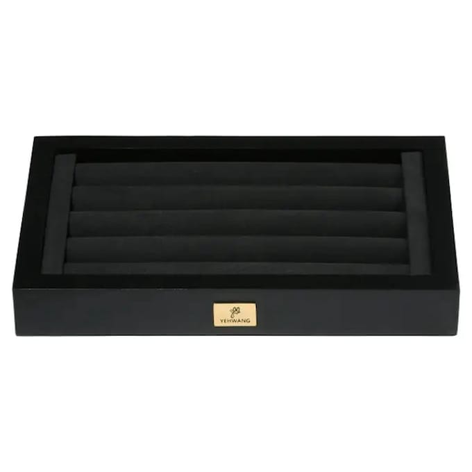 Yehwang- Display 20 Ringen - Zwart & Goud kleur - Polyester