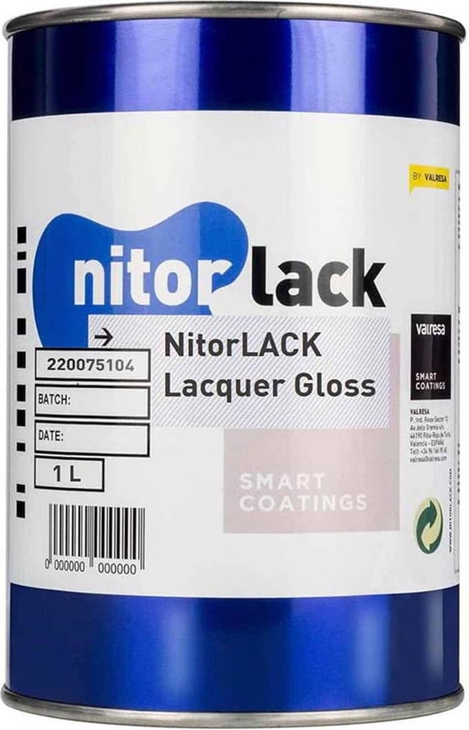 NitorLACK N220075104 nitrocellulose lak Gloss Clear 1000ml blik