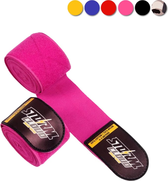 StormCloud HWX-R Serie - Boksbandages - 4,5m - Roze - Premium