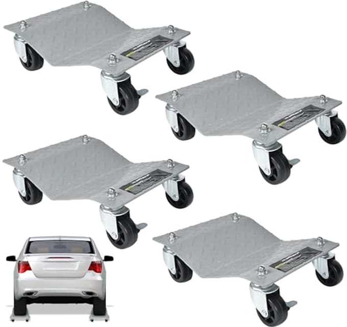 Draagbare manoeuvreerhulp voor personenauto's - 4 stuks, tot 1000 kg