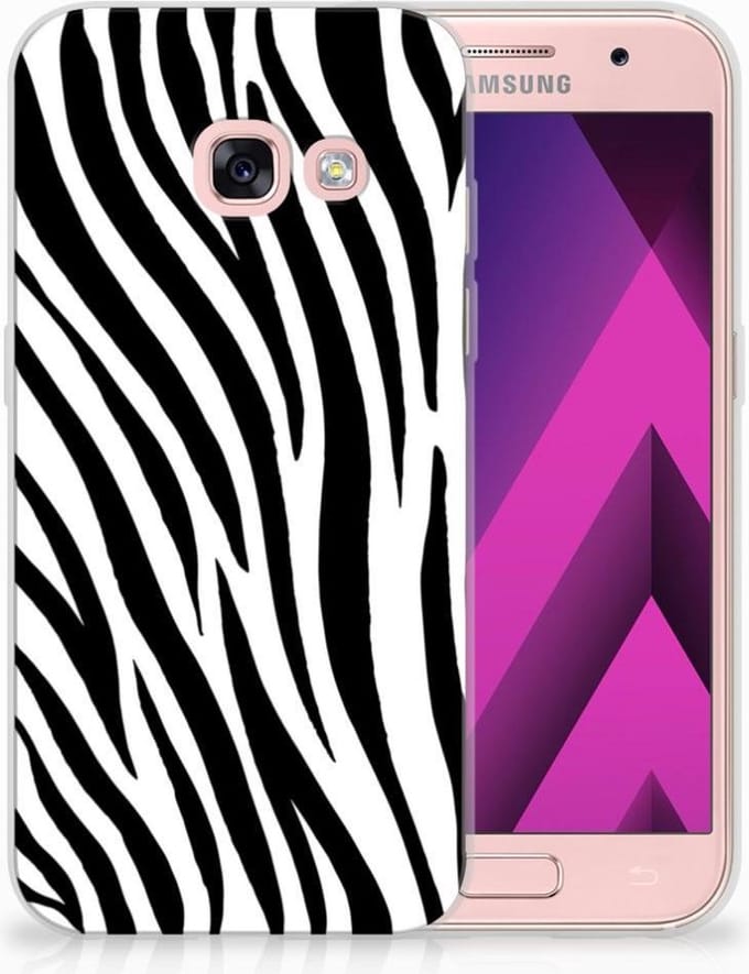 Samsung Galaxy A3 2017 TPU Hoesje Zebra