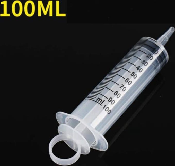 100ML spuit injectiespuit doseerspuit zonder naald 1stuks