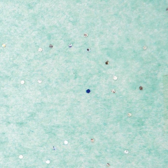 Zijdepapier Turquoise met Glitters - 50x75 cm - Pak a 200 vellen
